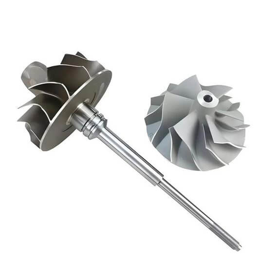Turbine rotor prototype CNC machining